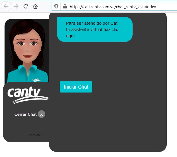 Como cambiar el plan ABA CANTV con Cati - El asistente virtual
