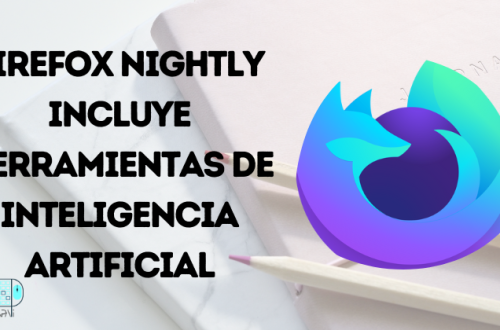 Portada con el título Firefox Nightly incluye herramientas de Inteligencia Artificial y el logo de Firefox Nightly